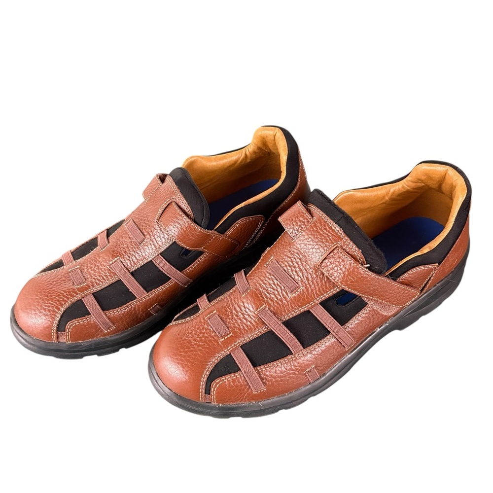 Dr Comfort Brown Leather Shoes Betty Diabetic Size 10.5M